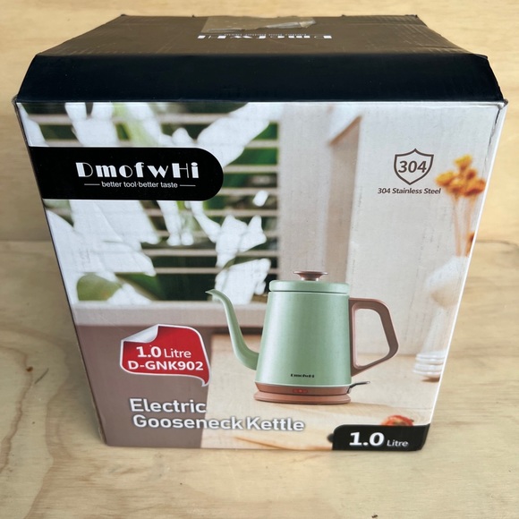 DmofwHi Kitchen Dmofwhi Electric Gooseneck Tea Kettle Liter Mint